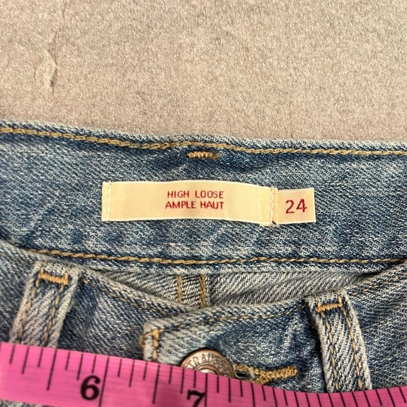 [W24L31Ins30”]Levi’s High Loose Classic Light Washed Blue Women's Straight Jeans - Picture 7 of 8